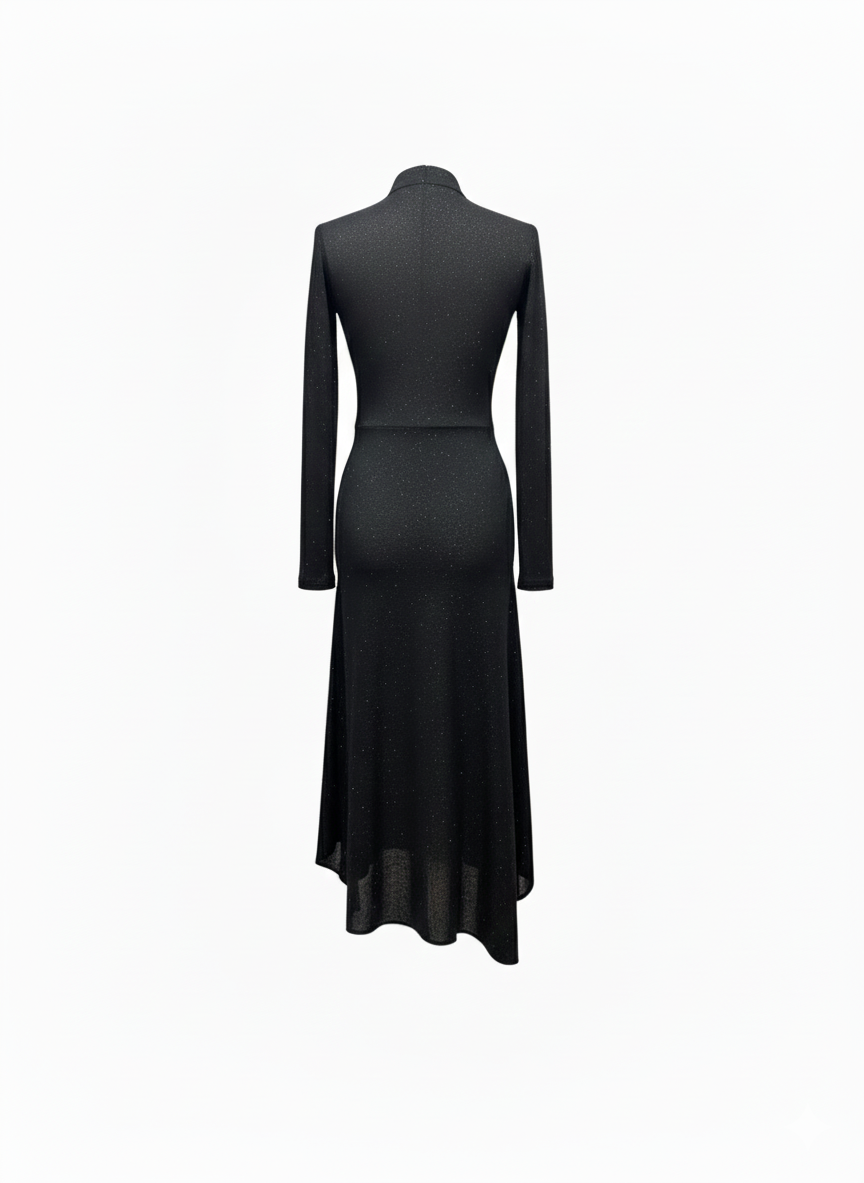 Vera Performance Dress – Black Sparkle