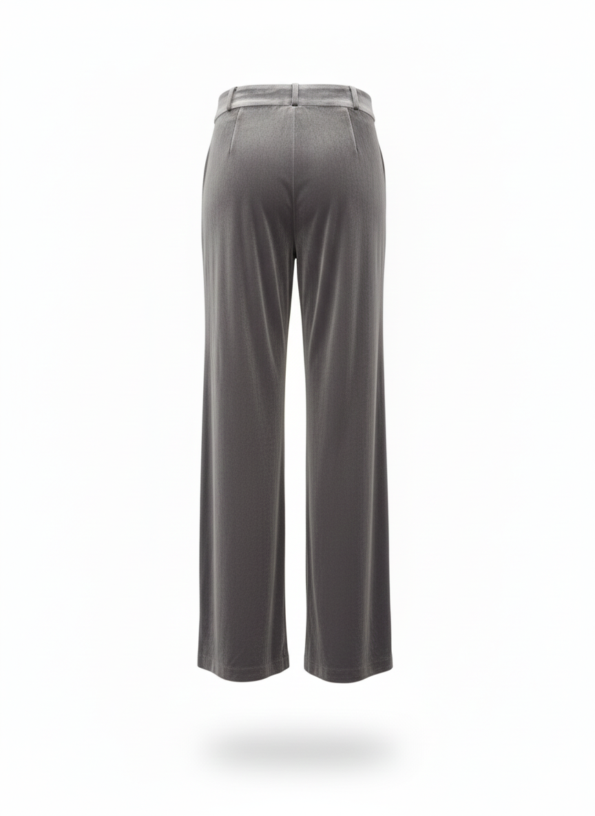 MIRA Fluid Satin-Look Dance Pants – Grey