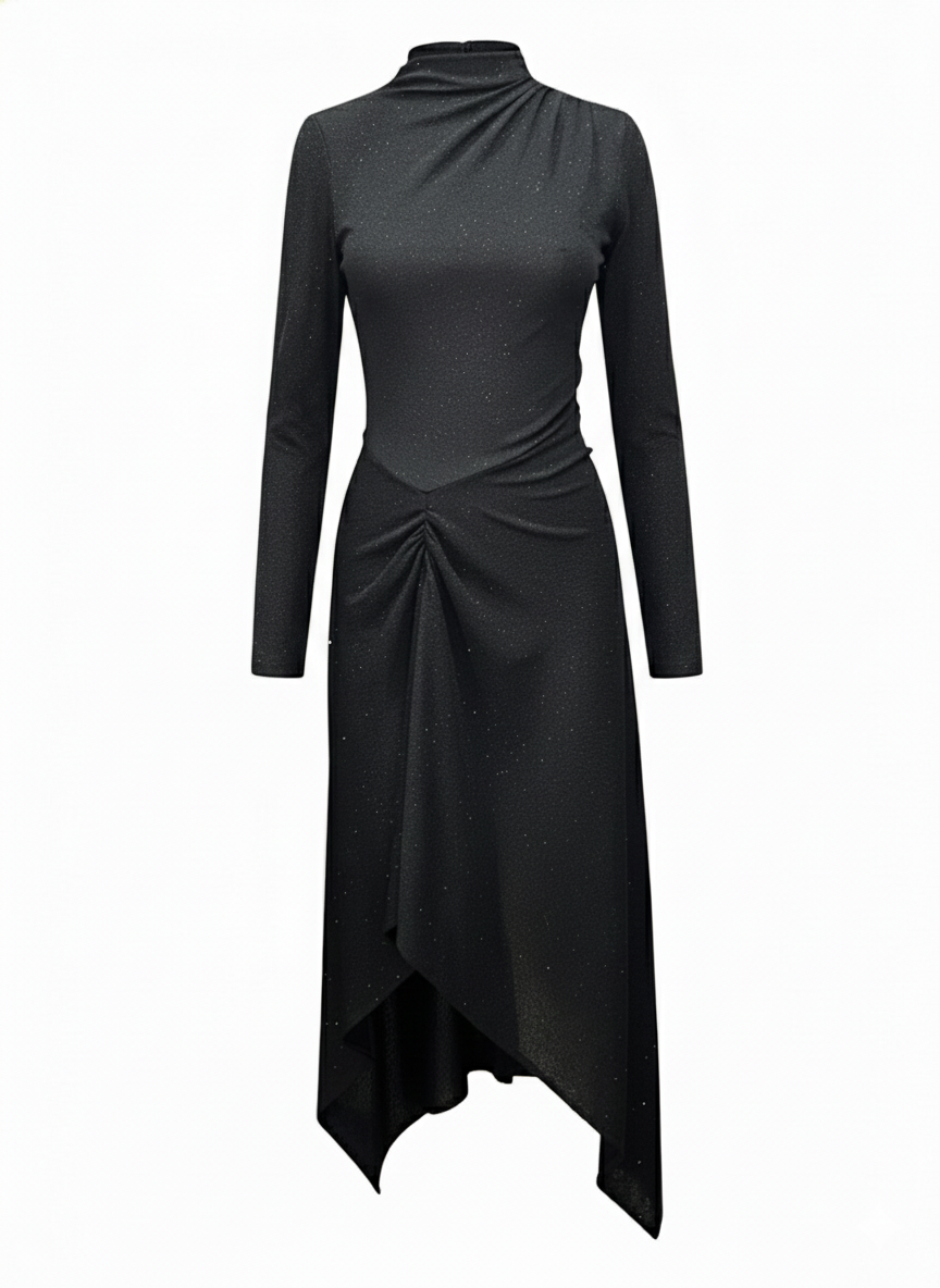 Vera Performance Dress – Black Sparkle