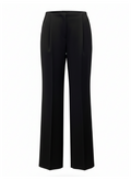 LUNA Cape-Overlay Wide Leg Pants – Black